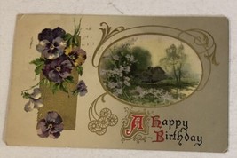 1909 A Happy Birthday Postcard Antique Bell Ohio - £3.94 GBP