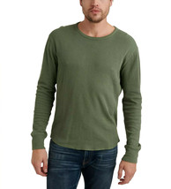 Lucky Brand Men&#39;s French Rib Long Sleeve Crew Neck Shirt, Agave Green, S(3308-9) - £46.32 GBP