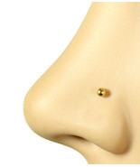22k Solid Yellow Real Gold Nose Pin Tennis Ball HOT GIFT BONUS PRESENT I... - $70.87 CAD