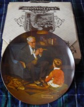 KNOWLES/Norman Rockwell collectors plate &#39;The Tycoon&#39;-BOXED - $29.99