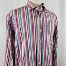 Polo Ralph Lauren Westerton Cotton Shirt XL Button Up Multi Color Stripe... - $18.99