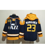 Lauri Markkanen #23 Utah Jazz Navy Lace-Up Pullover Hoodie - $63.20