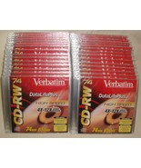 Verbatim Cd-Rw 650 Mb 4X-12X High Speed Branded 30 PK Slim Case 74 Min - $554.67 MXN