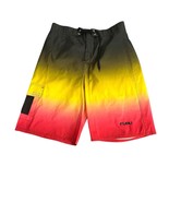 FUBU Swim Board Shorts Mens 34 Sunset  Beachwear Surf Cargo Pocket Y2K  ... - €40,08 EUR