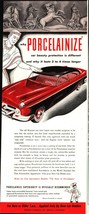 1954 Porcelainize Car Body Protection Vintage Print Ad Long Lasting Luster e4 - £19.20 GBP