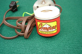 Light Socket electric light w/clamp Bulb plug Vintage Compco Chicago Illinois   - £14.38 GBP