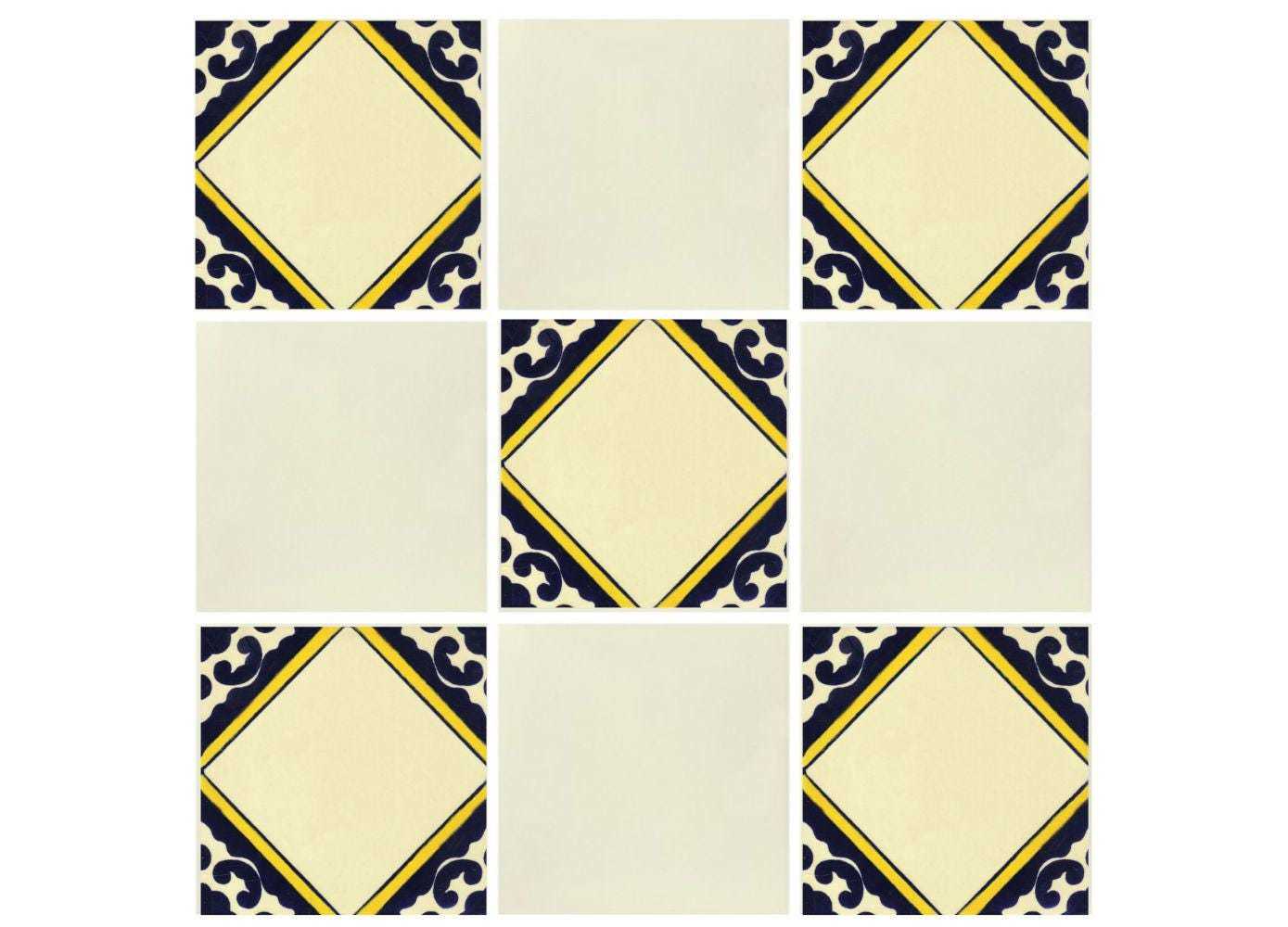 POOL TILES Mexican Talavera Ceramic Frost Proof Handcrafted Tiles - Alge... - $199.00