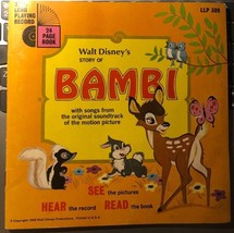 Walt Disney&#39;s BAMBI (1966) Disneyland 33-1/3 RPM record/book - £11.67 GBP