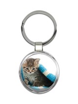 Cat Not Today : Gift Keychain Towel Cute Animal Kitten Funny Lazy Sleepy Friend - £6.31 GBP