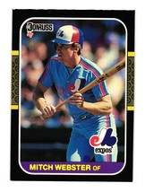 1987 Donruss #335 Mitch Webster Montreal Expos - £1.33 GBP