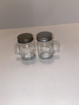 Spice Jars Set of (2) Jars with Metal Lids &amp; Handle. 3 1/4&quot; H, 2 3/4&quot; W. - £4.56 GBP