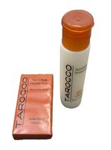 Tarocco Sicilian Blood Oranges Mini Travel Bar Soap &amp; Moisturizer Set TSA - $12.82