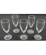 Set of 5 Vintage Stemmed Champagne Glasses 5-3/4&quot; Tall - £15.79 GBP