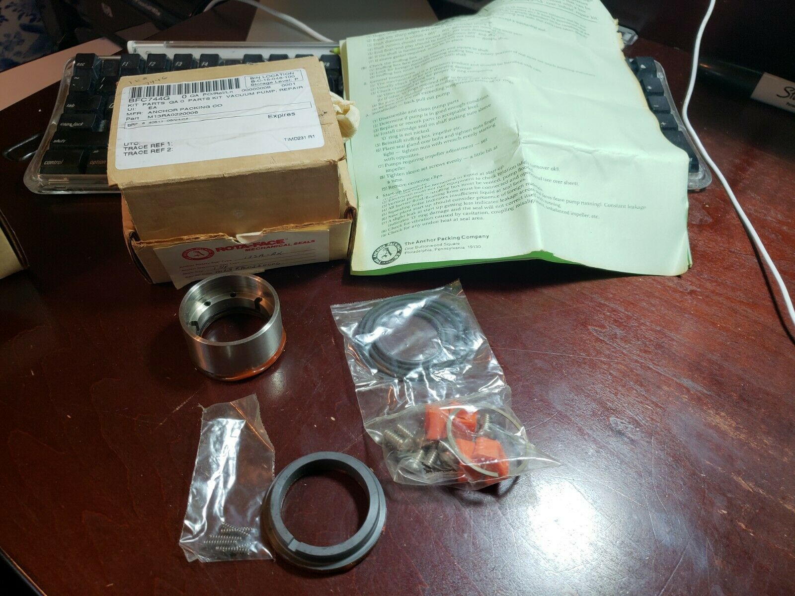 Rota-Face PUMP Seal Type 13SA-RK Shaft Size 1-3/8&quot;  M13RA0220006 Nib New... - $67.23