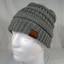 Hot item! CC Beanie New Women&#39;s Knit Slouchy Thick Cap Hat Unisex Solid Color - £8.01 GBP