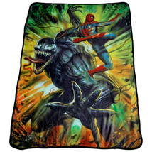 Spider-Man Vs. Venom Fleece Throw Blanket Multi-Color - £33.55 GBP