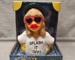 Celebriducks Tail-rr Splash It Off Rubber Duck Collectible New in Box Music - £18.62 GBP