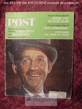Saturday Evening Post April 9 1966 4/9/66 Bing Crosby Stagecoach - £7.61 GBP