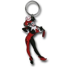 Harley Quinn Soft Touch PVC Keychain Red - $10.98