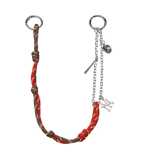 MLB Basic Color Rope Mini Keyring New York Keychain Bag Accessory Red Br... - $28.14