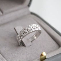 Vintage Art Deco Victorian Edwardian Engagement Round Cut Wedding Perfect Ring - £72.16 GBP