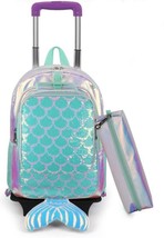 School Wheeled Backpack for girls Trolley Bag with Wheels Children school Rollin - £97.19 GBP