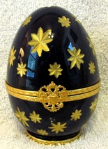 Faberge Limited Edition Navy Blue and Gold Starburst Egg  - £634.25 GBP
