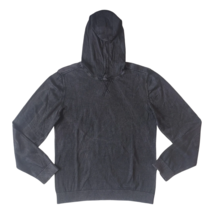 JOHN VARVATOS CANTON HOODED SWEATER Black L $209 WORLDWIDE SHIPPING - £77.66 GBP