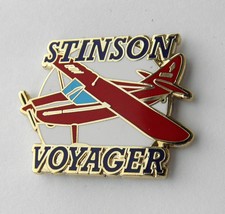 STINSON VOYAGER LIGHT AIRCRAFT COMPANY LAPEL PIN BADGE 1.5 INCHES - £4.41 GBP