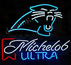 New Michelob Ultra Carolina Panthers Beer Bar Pub Real Glass Neon Sign 2... - £198.10 GBP