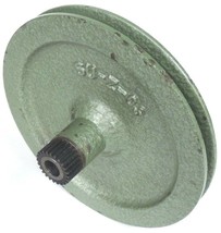 GREEN CAST IRON V-BELT PULLEY P/N: SU-Z-03, 6-1/2&quot; O.D - £39.27 GBP