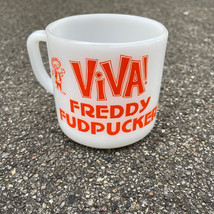 Viva Freddy Fudpucker El Chico Tequila Recipe Federal Milk Glass Coffee Mug - £16.67 GBP