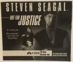 Out For Justice Tv Guide Print Ad Steven Seagal TPA8 - £4.74 GBP