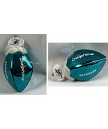 Miami Dolphins Football Metal Bell Ornament 4&quot; - £15.44 GBP
