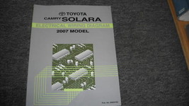 2007 Toyota CAMRY SOLARA Electrical Wiring Diagram Service Shop Manual EWD 07 - $59.95