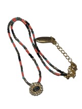 Plunder Design long necklace Multi Seed Beads  gold tone 16” - $13.30