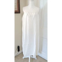 Women&#39;s Easy Linen Blend Strappy Dress (L /12- 16) &quot;White&quot; ~ NEW!!! - $12.96