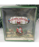 Hallmark Christmas Ornament Santa&#39;s Flight Tree Trimmer Blimp With Box 1980 - £12.09 GBP