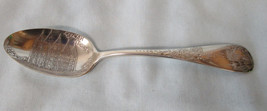 Sterling Souvenir Spoon Mormon Temple, Utah, Monogram, Fault - £117.66 GBP