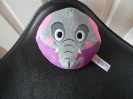 Walmart Plush Animal Bean Bag Plush Ball 5&quot; Purple Elephant  - £3.12 GBP