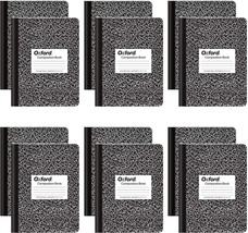 Oxford Composition Notebooks, College Ruled Paper, 9-3/4&quot; x 7-1/2&quot;, Black Marble - £31.96 GBP