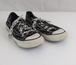 Converse All-Star Velvet Flocked Mustache Designs Size 4 Men&#39;s or 6 Women&#39;s - $24.24