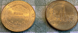 France Monnaie De Pa Cathedrale NOTRE-DAME De Paris Medals x2 - £15.07 GBP