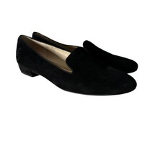 Sam Edelman Shoes Womens 10 M Jordy Loafers Black Suede Leather Pointed Toe - $27.72