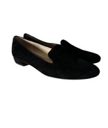 Sam Edelman Shoes Womens 10 M Jordy Loafers Black Suede Leather Pointed Toe - £21.75 GBP