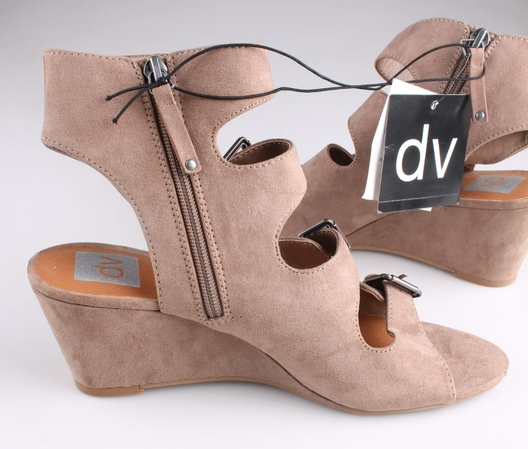 Nuevo Dolce Vita Mujer Luz Topo Leeann Hebilla Cuña Sandalia Gladiador Talla 8 Item image 5
