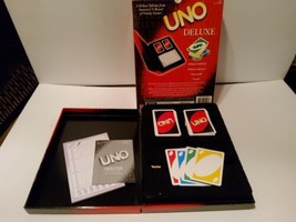 Uno Deluxe Card Game Mattel 2001 with Case  - £18.21 GBP