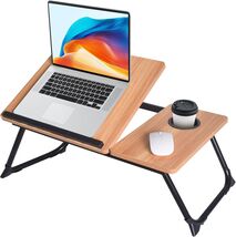 Natural Oak Portable Lap Desk With Phone Holder - Flexible and Ergonomic... - $93.01