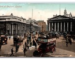 Bank of England Street View London United Kingdom DB Postcard U25 - $3.91