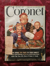 Coronet March 1948 Arthur Szyk Frederic Wertham Amos &#39;n&#39; Andy California - £7.74 GBP